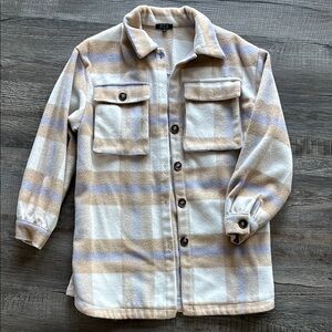 Plaid Button-Up Shacket